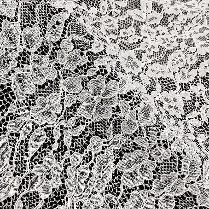 Lace Trim Dress Eyelash Nylon Lace Fabric for Women's Wear Wholesale S 13